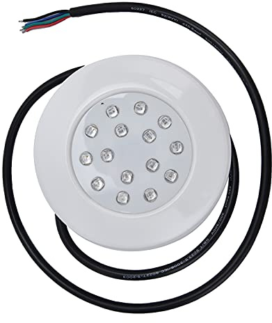 LED-Poolleuchte RGB-Unterwasserlandschaftslampe für Teichbrunnen, Einstellbare Wasserdichte Außenbeleuchtungsausrüstung für Poolwandmontage, 7 W IP68 Niederspannung Stufenlose Dimmung für