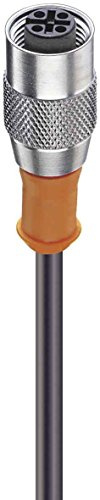 Belden Kupplung m.Schraubver,ger RKT 4-225/5m 4pol,M12,5m Kab.PUR Konfektioniertes Sensor-Aktor-Kabel 4020841245046