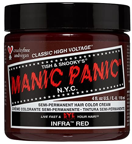 Manic Panic Infra Red Classic Creme, vegan, tierversuchsfrei, semipermanente Haarfarbe, 118 ml