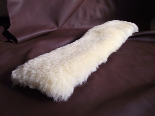 Förster-Fellnest Echt Lammfell Bauchgurtschoner Gurtschoner Gurtunterlage 80 cm lang für Sattelgurt bis 10 cm Breite