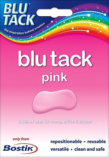 4 x Bostik bostick Original blu Blue Pink tack Adhesive Glue Handy Pack Approx 60g 801608 New Pack of 4