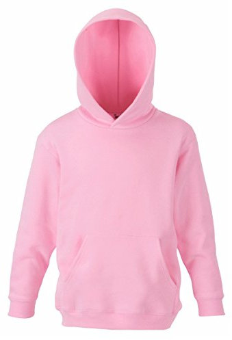 Unisex-Kapuzen-Sweatshirt/Hoodie für Kinder von Fruit of the Loom M rose