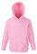 Unisex-Kapuzen-Sweatshirt/Hoodie für Kinder von Fruit of the Loom M rose