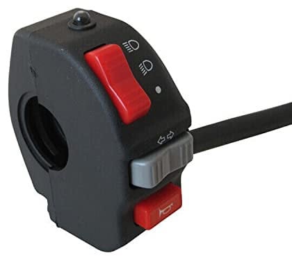 Motorrad Schalter Baugruppe Schaltanlage Cluster für Scheinwerfer, Blinker, Hupe Passend für 22mm 7/8 Lenker - Hochwertig
