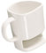cafurty 250 ml Dunk Tasse – Keramik Kaffeebecher mit Keks Halter Cookies