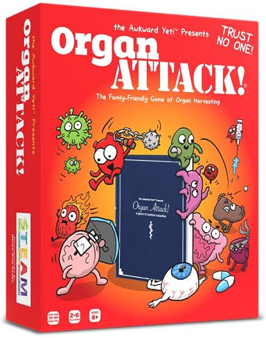 The Awkward Yeti Organ Attack Organattack-Spiel