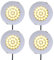 ProPlus 4er Set Wohnwagen Spot Einbauspot 24 LED-Deckenleuchte 12v, 220lm, Ø65x11mm