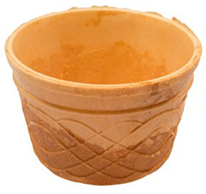 PJaspert Eiswaffeln | Waffelbecher M 120ml 49xØ80mm (432 Stück)