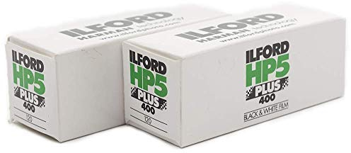 Ilford HP5 Plus Black and White Negative Film ISO 400 (120 Roll Film) 2-Pack
