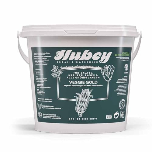Hochwirksamer Bio Dünger - Vegan - HUBEY Veggie Gold Naturdünger - Bokashi Dünger - Organischer Universal-Dünger für gesunde Pflanzen (5 Kilo)