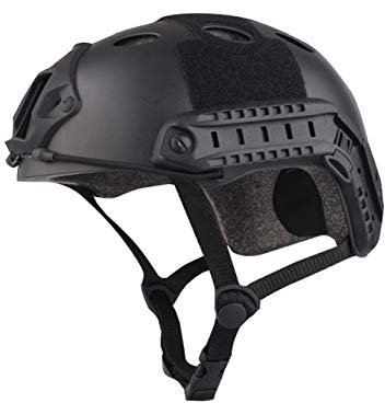 SGOYH Taktische Fast Helme Multipurpose Protective Gear PJ Mode Schnelle Helm für Airsoft Paintball Sports (Schwarz)