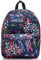 INVICTA BENIN S Abstract Jungle Rucksack aus nachhaltigem Stoff, Geräumige Schultasche für Teenager, Mädchen und Jungen, für Schule, Gymnasium, Sport & Freizeit, mit Laptopfach , blau
