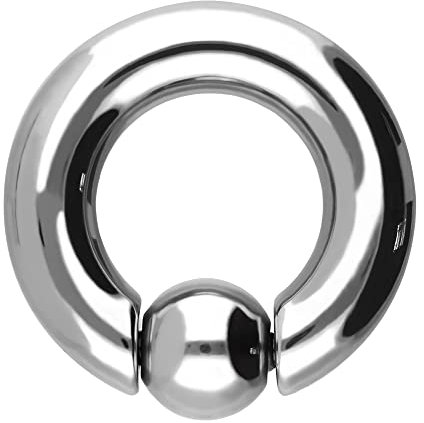Treuheld® | Spring Loaded Klemmkugelring Piercing | BCR | Silber [03.] - 4.0 x 12 mm (Kugel: 6mm)