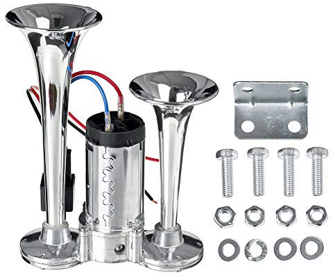 Air Horn With Compressor Loud Replacement Parts Dual Trumpet Vehicles Electric Lorrys Boat Train Universal Car Truck 12V 24V 110db Speaker sy Install