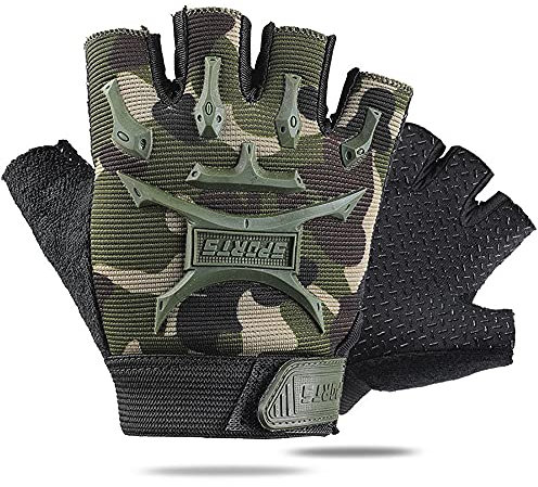 Kinder Halbfinger Fahrradhandschuhe 4-7 Jahre Jungen Mädchen Gel Anti-Rutsch BMX Radfahren Handschuhe Mountainbike MTB Handschuhe Junior GYM Sport Handschuhe für Roller Skater, Fahrrad,Kletterei
