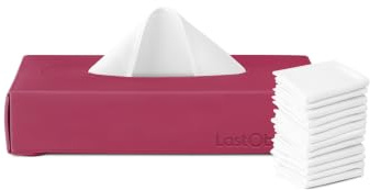 LastTissue® Wiederverwendbare Baumwoll-Taschentuchbox | Gesichtstücher & Taschentücher für Männer & Frauen – Waschbare, nachhaltige Gesichtstücher mit Aufbewahrungsbox