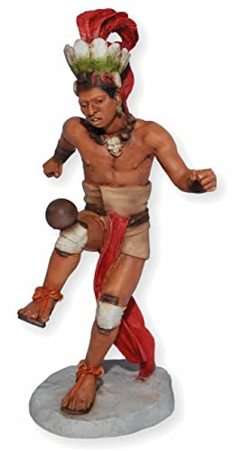 Castagna Indianerfigur Indianer Maya mit Ball spielend H 17,5 cm Native American Figur Statue