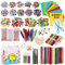 JOTOL Bastelset Kinder,2500+Stück Bastelbedarf,Bastelset für Kinder Scrapbooking Bastelset Bastelkoffer DIY Handwerk für Mädchen Jungen 4 5 6 7 8 Jahre Kinde Geburtstagsgeschenk
