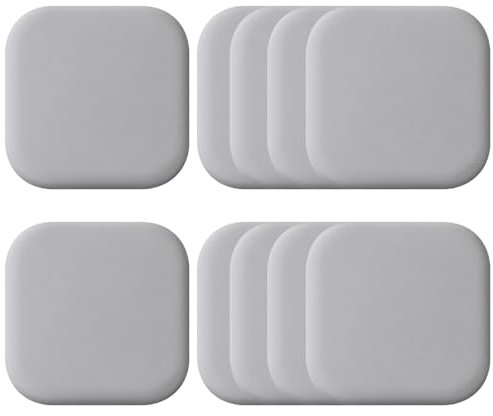 Greyoe 10 Stk Türstopper Wand, Türklinkenpuffer, Türstopper, Wandschutz, Stanzfrei, Selbstklebend, Türkollisionsschutz, Umweltfreundlicher Silikon-Aufkleber (Grau)