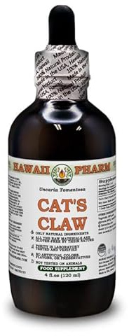 Hawaii Pharm Europe Katzenkralle (Uncaria Tomentosa) Trockene innere Rinde ALKOHOLFREI Flüssigextrakt Glyzerit 120 ml