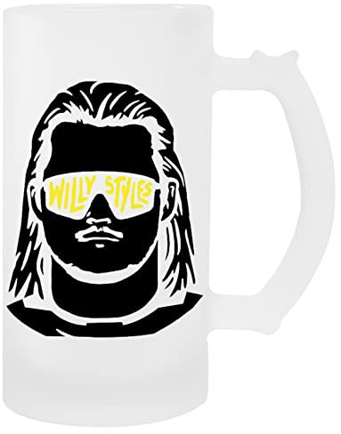 GUNMANT Willy Styles Face Transparent Bier Becher Mit Griff Beer Mug With Handle