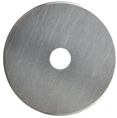 Original Fiskars Ersatzklinge, Titan-Rollklinge für gerade Schnitte, Inkl. Klingenablage, Ø 45 mm, Stahl mit Titan-Beschichtung, 1066043