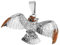 JC Jeweller Carat Damen 925 Silber rhodiniert (Weise Eule)