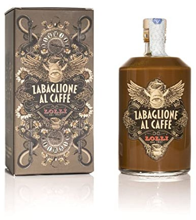 Liquore artigianale Zabaglione al Caffè Lolli Limited Edition con Astuccio serigrafato. Bottiglia da 700 ml. 17% vol