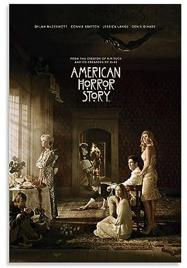 MUTYNE American Horror Story Vintage Poster Dekorative Malerei Leinwand Wandkunst Wohnzimmer Poster Schlafzimmer Malerei 08x12inch(20x30cm)