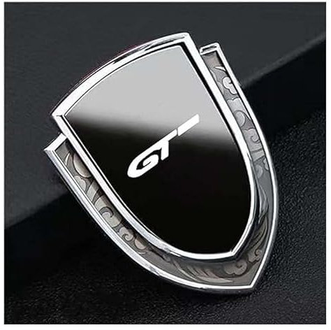 ARRYEDCN Auto Emblem für Peugeot GT GTI gtline, 3D Chrom Emblem Badge Aufkleber original Ersatzteil Verschleißteile Kühlergrill Emblem Car Styling,A