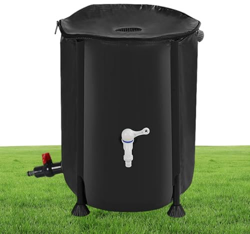 Regentonne | Regentonne | Regentonne | Regentonne mit Überlauf Set Filter Wasserhahn Überlauf, 200L Tragbarer robuster Wassertank