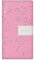 Terminplaner 2025, stilvolles rosa Glitzer-Blumendesign, schmal, weicher Einband, Wochenansicht