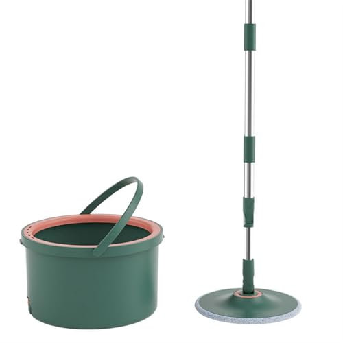 Valcla wischmopp Set mit Eimer Haushalt Rotierenden Presse Eimer Mit Wischen Wasser-saugfähigen Mopp Tuch Nicht Hand-waschen Mopp Set Nass Und Trocken Flache Mopp
