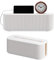 Navaris Kabelbox 2er Set - Sichere und stilvolle Kabelaufbewahrung - Kabel Organizer Box - Kabelmanagement Box - Kabel Verstecken - Aufbewahrungsbox - Steckdosenbox weiß