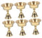 BATHVEVE 6stücke Teiliges Ghee Lampenhalter Aus Messing Stilvolle Teelichthalter Für Öl-Lampe Und Kerzen Geeignet Für Tischdekoration Und Buddhistische Räume Langlebig Und Elegant