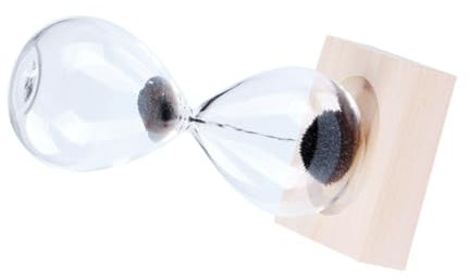 IMIKEYA Sablier Magnétique Verre Créatif Noir Ornement De Table Décoratif Et Minuteur Original pour Bureau Maison Et Cadeau Anniversaire