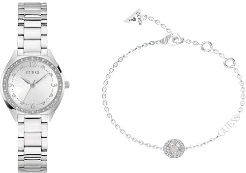 GUESS Charlotte Box Set Trendy Women's Time Only Watch Code JUBS05119JWRHS