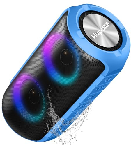 Hupoaf Altoparlante Bluetooth, piccolo altoparlante portatile, impermeabile IPX7