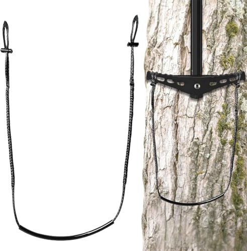 Besreey Kletterhilfe, 110 cm, Aufstiegsstufe für Klettern, Fußriemen, Aufzug, Jagdausrüstung in der Höhe, für Überleben, Wandern, Berge, Höhlenforschung, Camping,
