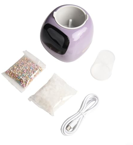 Pot de fleurs intelligent avec affichage interactif pour l'entretien automatisé des plantes et virtuel pour une expérience de compagnon (violet)