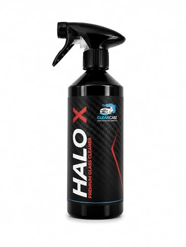 CleanCabz® HALO X Premium Car Glass Cleaner Spray 500ml – Streak Free Car Window Cleaner for Windscreen, Windshield and Mirrors – Removes Fingerprints, Watermarks and Contaminants