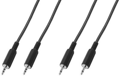 Monacor Audio Verbindungs-Kabel 2m Klinkenstecker 3,5mm/ 3,5mm stereo