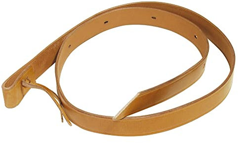PFIFF 004334 tie-strap, saddle strap, western saddle, western riding, leather, light brown, approx. 180 x 3.5 cm