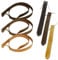 PFIFF 004334 tie-strap, saddle strap, western saddle, western riding, leather, light brown, approx. 180 x 3.5 cm