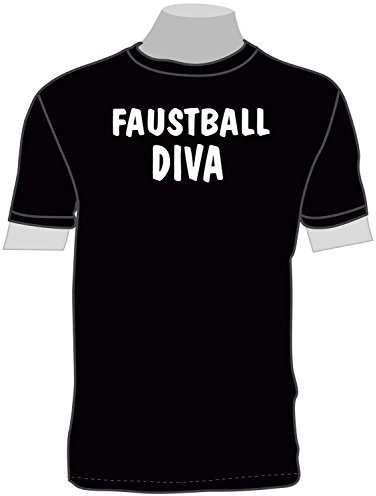 Faustball Diva; Frauen T-Shirt schwarz, Gr. M