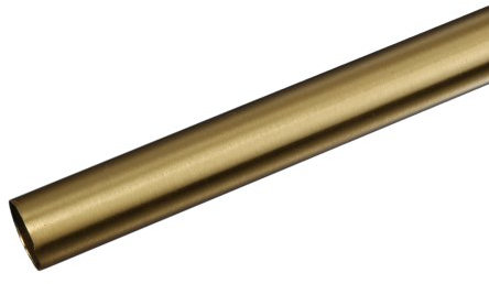 Stilrohr für Gardinenstangen INOX, ø 20 mm Messing-Massiv | L 160 cm