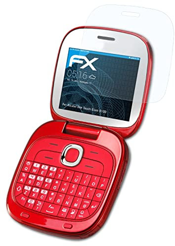 atFoliX Schutzfolie kompatibel mit Alcatel One Touch Glam 810D Folie, ultraklare FX Displayschutzfolie (3X)