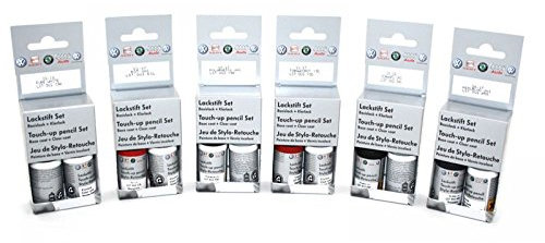 Original VW Audi Lackstift-Set Basislack + Klarlack Lackstifte *** [Angabe 17-stellige Fahrzeugidentnummer oder 4-stelliger Lackcode erforderlich] ***