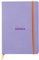 Rhodia 117409C Notizheft (mit weichem Umschlag, liniert, 80 Blatt, DIN A5, 14,8 x 21 cm) 1 Stück iris