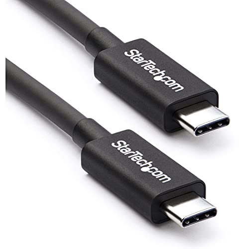 StarTech.com Cable Thunderbolt 3 Pasivo de 2m, 20Gbps, PD 100W, Vídeo 4K, Cable Thunderbolt, Compatible con USB4 / Modo Alt DP, Thunderbolt 4, USB 3.2, USB-C (TBLT34MM2M)